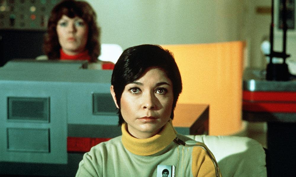 Zienia Merton in Space: 1999, which was set on the moon but filmed at Pinewood Studios in Buckinghamshire.