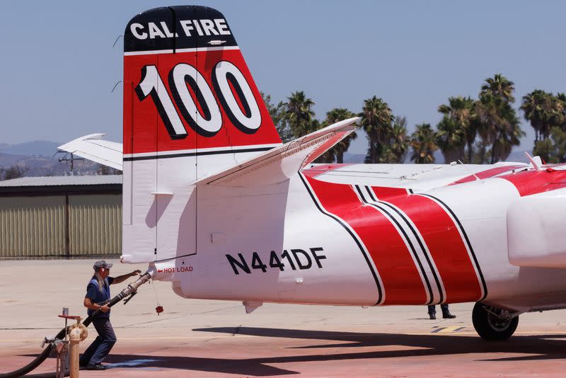 Cal Fire Air Attack Base at Ramona airport in California