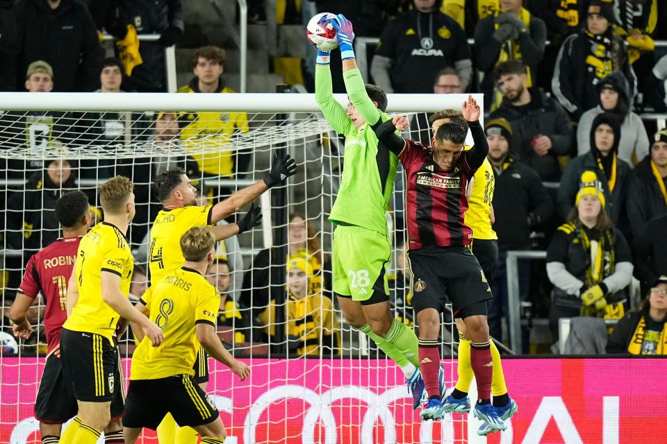 Crew 2 graduate Partrick Schulte replaced Eloy Room as the Crew's starting goalkeeper this season.