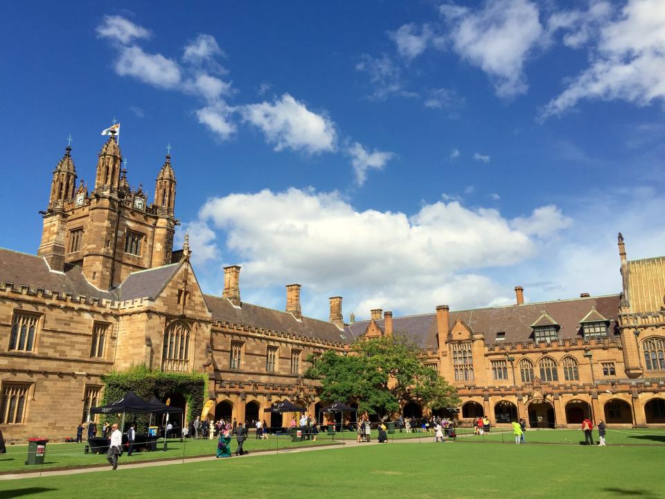 The Quadrangle at the University of Sydney.