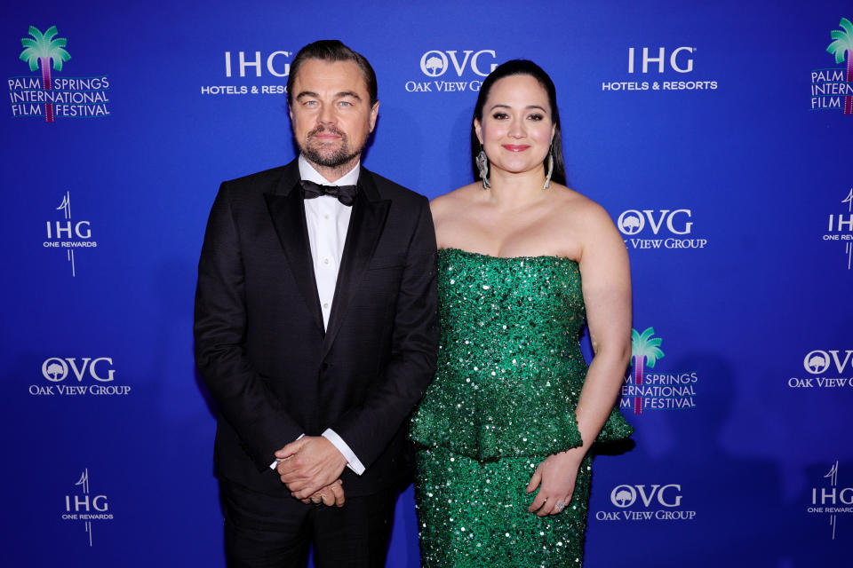 Leonardo DiCaprio and Lily Gladstone