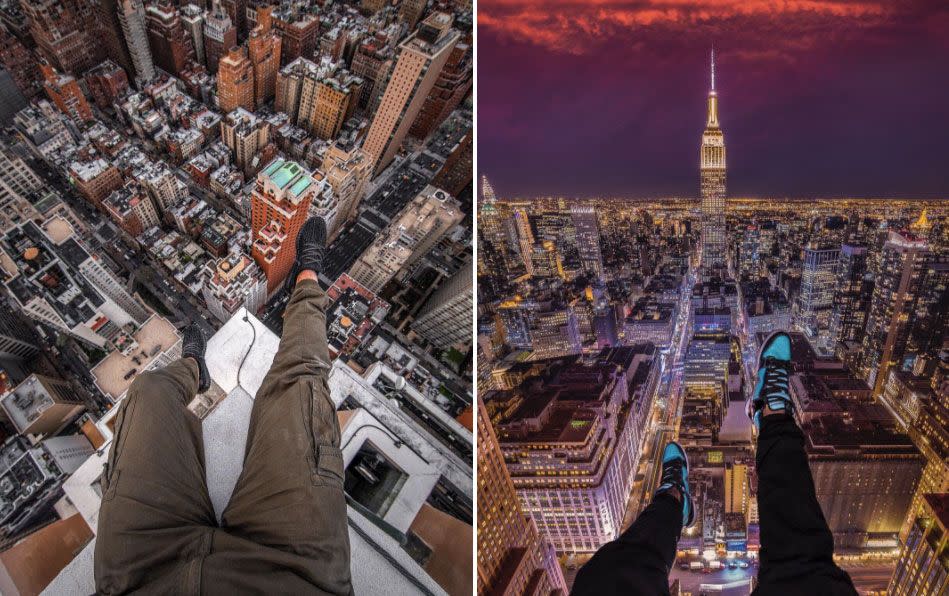 New York photographer “Wanted Visual” became momentarily famous on Instagram for taking part in the deadly trend. Photo: WantedVisual/Instagram