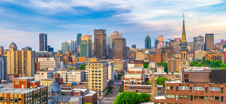 Montreal urban skyline. (Photo: Gettyimages)