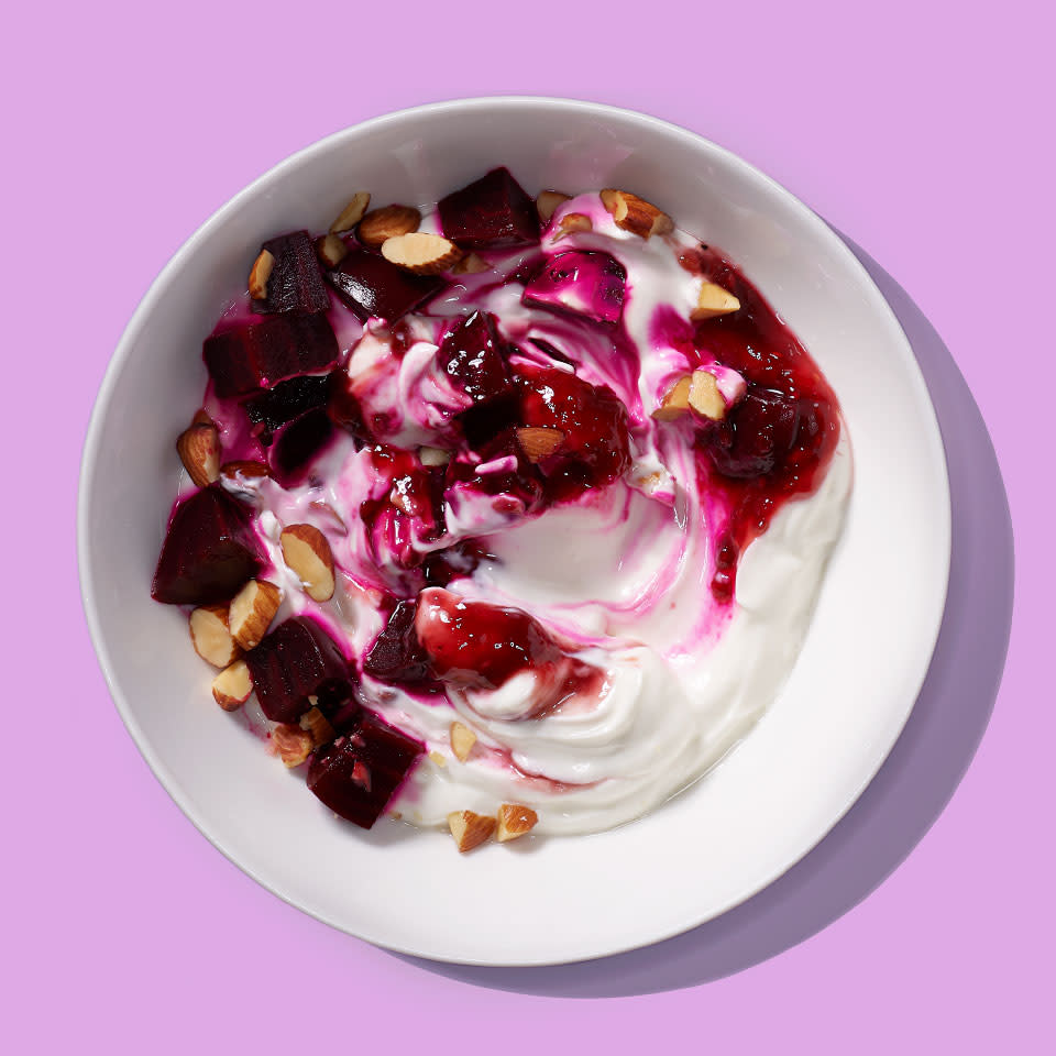 Sweet Beet-Raspberry Yogurt