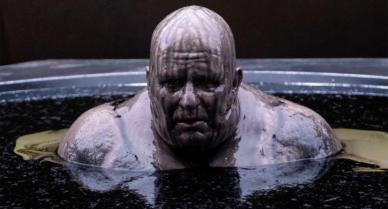 Stellan Skarsgard underwent seven hours in makeup to transform into Baron Harkonnen for Dune, and two hours to remove the prosthetics too (Warner Bros./Legendary Entertainment)