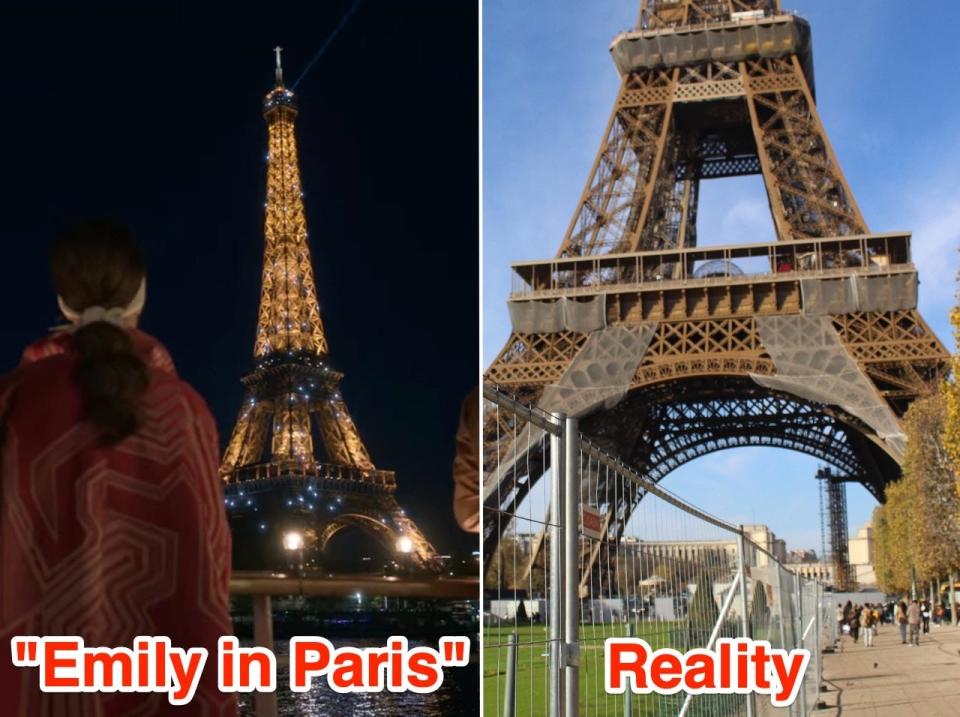 The Eiffel Tower is a common motif throughout "Emily in Paris."