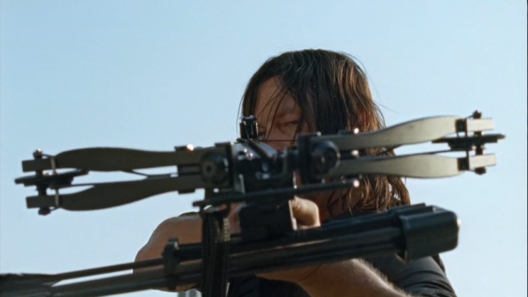 Don’t cross(bow) Daryl when it comes to Carol. (Photo: AMC)