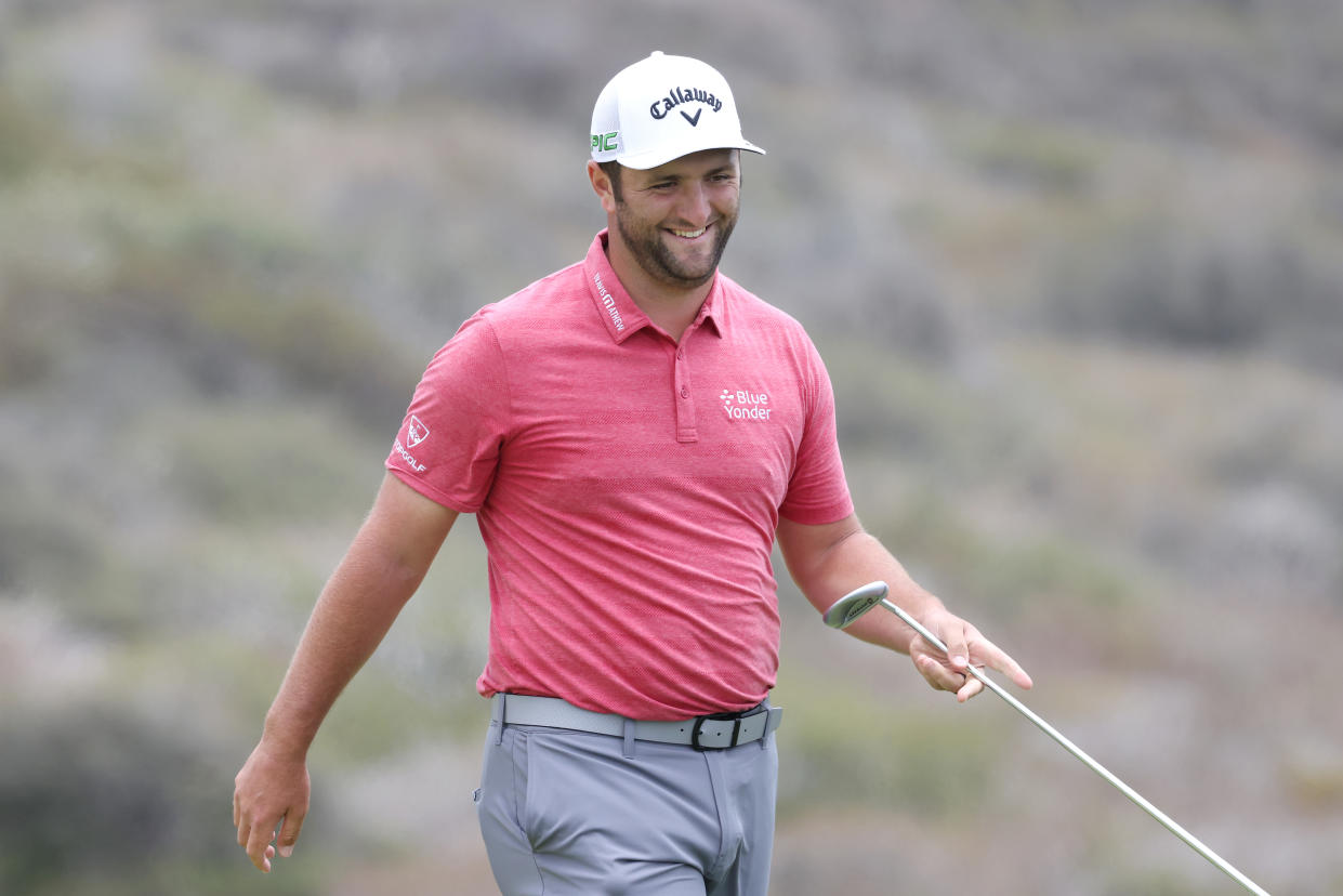 Tournament favorite Jon Rahm won his first major Sunday. (Photo by Harry How/Getty Images)