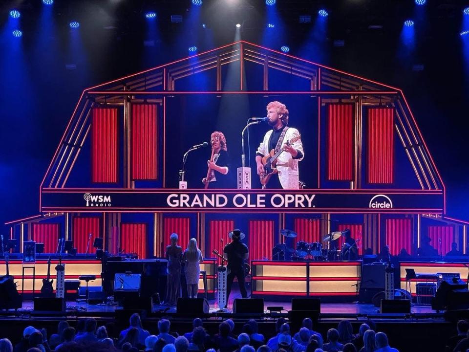 Family of Keith Whitley watch video celebrating Whitley's life at Grand Ole Opry, Oct. 14, 2023