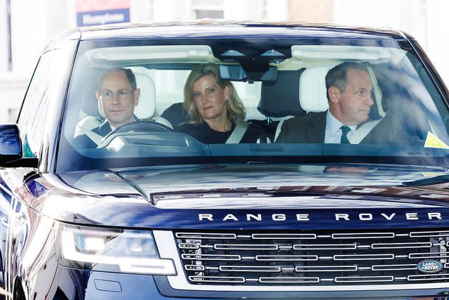 <p>TheImageDirect.com</p> Prince Edward and Sophie, the Duchess of Edinburgh, drive on Dec. 20.