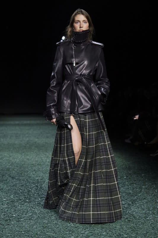 Maya Wigram closes the Burberry Fall 2024 show.<p>Photo: Launchmetrics Spotlight</p>