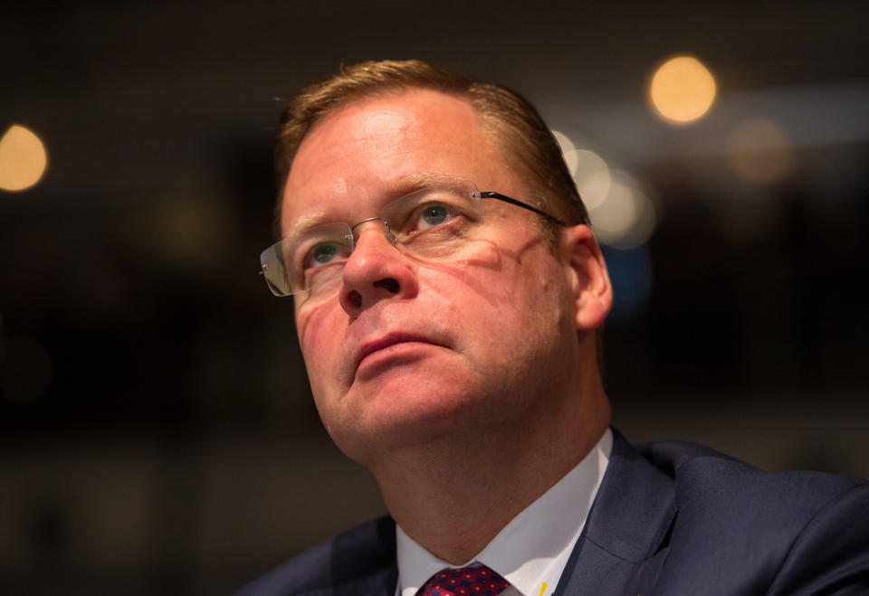 Centrica Chief Executive Iain Conn at the annual conference of the CBI (Confederation of British Industry) at the Grosvenor House Hotel in London. PRESS ASSOCIATION Photo. Picture date: Monday November 9, 2015. Photo credit should read: Dominic Lipinski/PA Wire