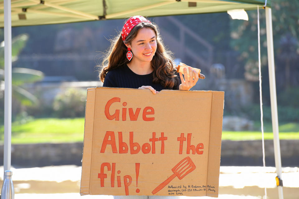 Teenager campaigns against Tony Abbott