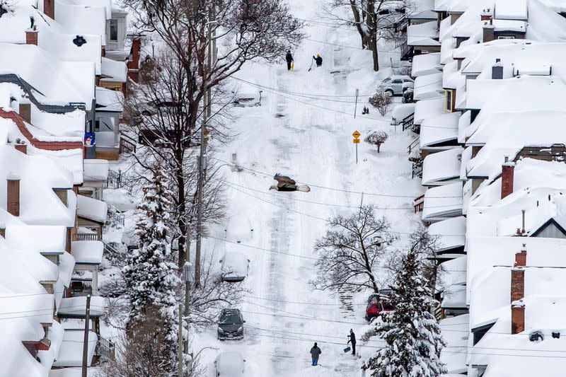 Snowstorm in Ontario, Canada