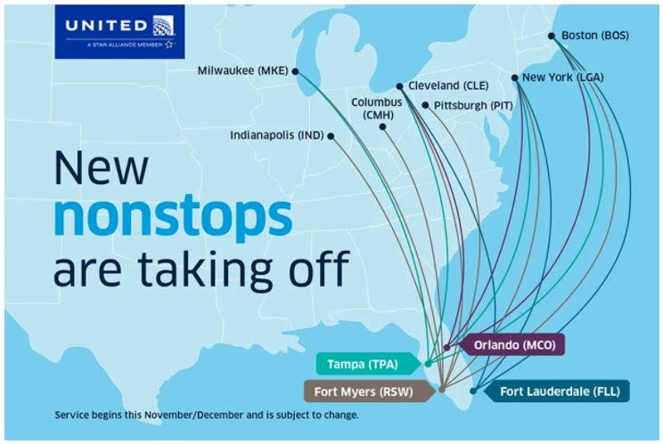 United New Routes Florida