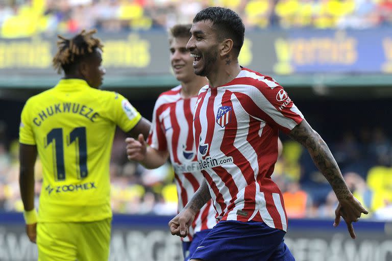 Ángel Correa anotó los dos goles de Atlético de Madrid en el empate ante Villarreal