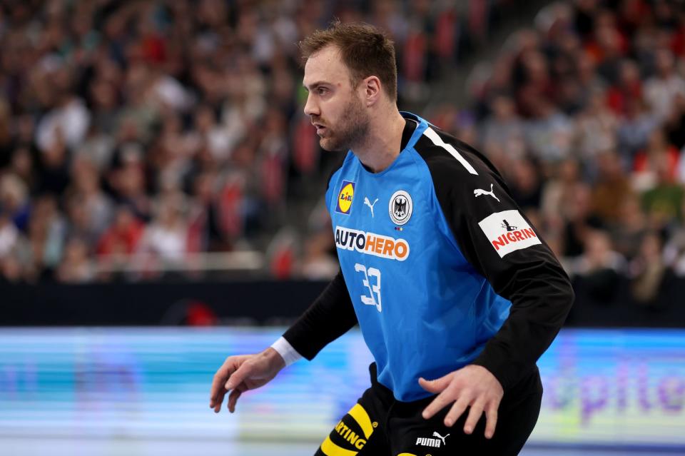 Andreas Wolff (31) parierte viele Würfe der Isländer und trug so einen wesentlichen Teil zum Sieg der deutschen Handball-Mannschaft bei. Die Generalprobe kurz vor der WM war ein Erfolg. (Bild: 2023 Getty Images/Martin Rose)