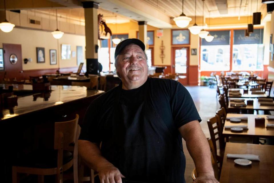 Broussards Delta Kitchen owner and Chef Greg Scott started the Cajun and Creole recipe lead Georgetown restaurant after running a pizza shop in Wilmore then decided to move to a larger project in Georgetown, Ky., Thursday, July 21, 2022.