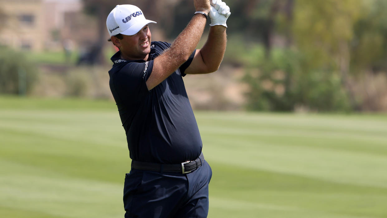  Patrick Reed takes a shot during the second round of the LIV Golf Jeddah event 