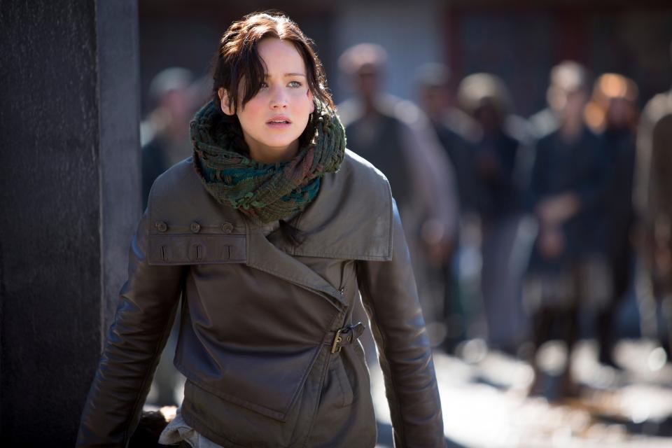 A victory tour goes awry for Katniss Everdeen (Jennifer Lawrence) in "The Hunger Games: Catching Fire."