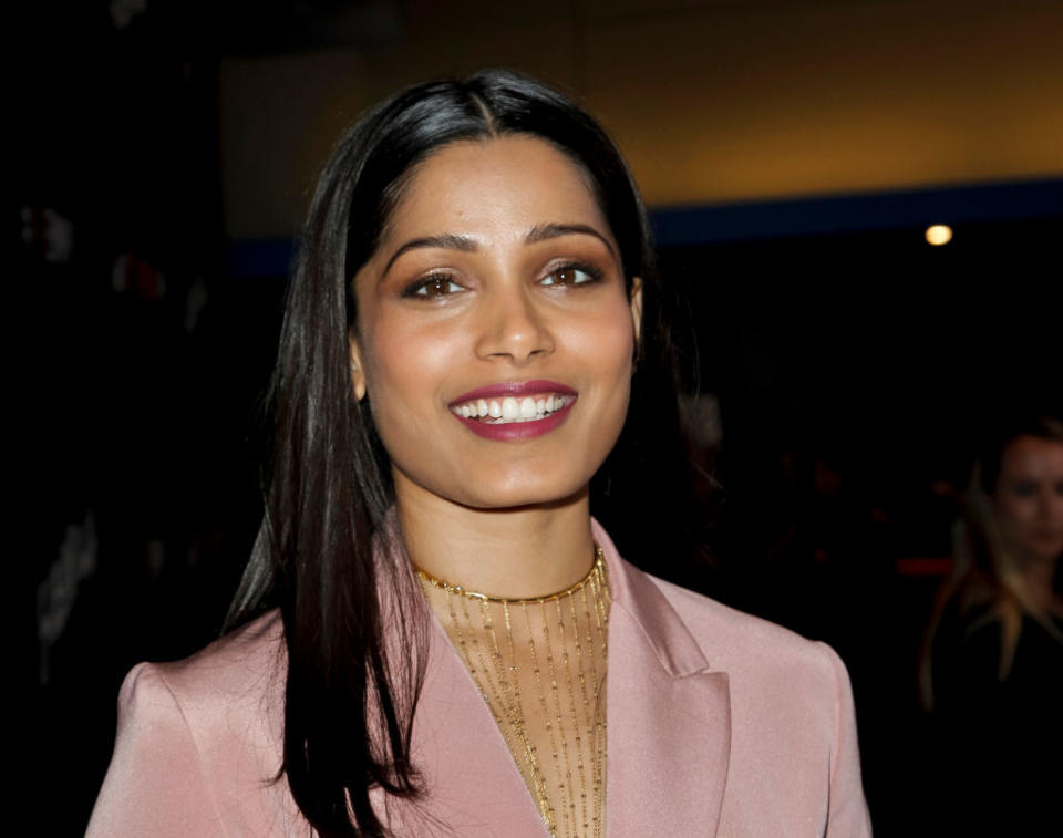 Freida Pinto attends a screening on April 13, 2017, in Beverly Hills, Calif. (Photo: Tibrina Hobson/Getty Images)