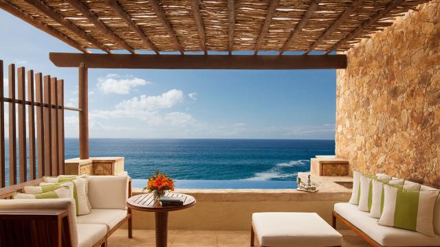 This Cabo Hotel Has a Beachfront Champagne Bar With Swings and Guacamole  Happy Hour — and It Was Just Named the No. 1 Resort in Mexico