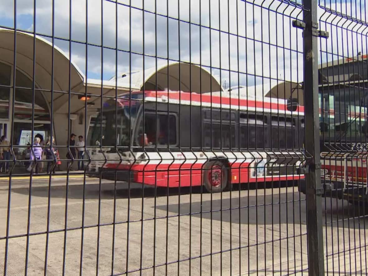 Police were called to Kipling station after a man poured a liquid substance on the woman and ignited it, leaving her with life-altering injuries.  (Darek Zdzienicki/CBC - image credit)