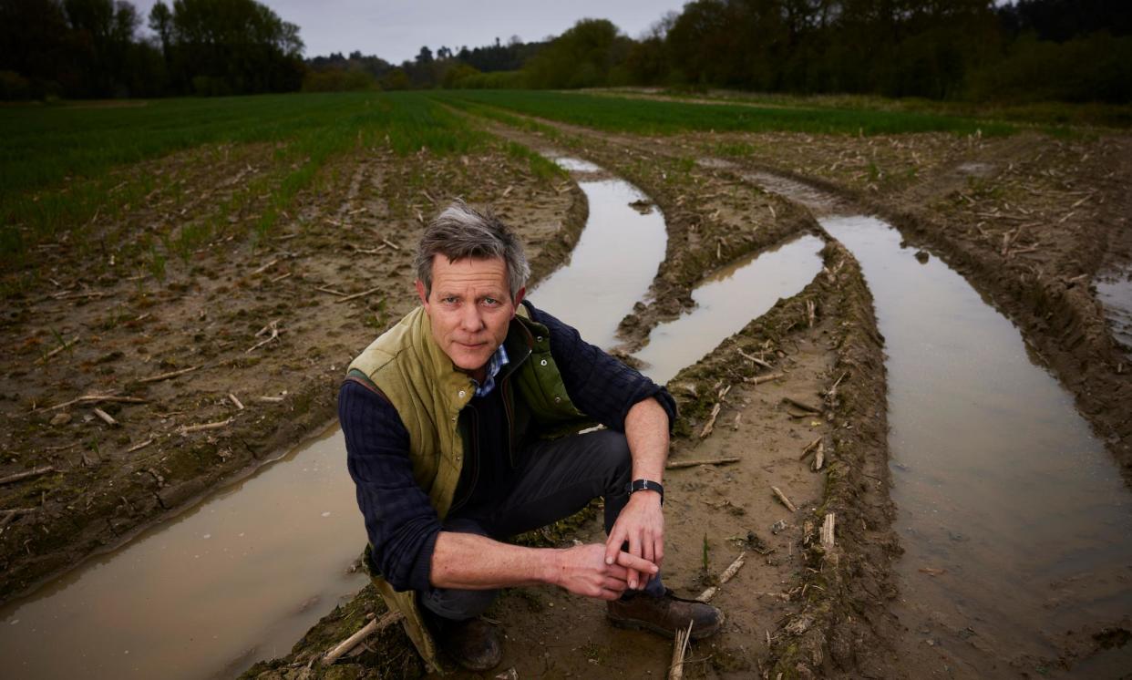 <span>Shropshire farmer Ed Tate says he is being forced to look at redundancies after ‘worst winter in living memory’.</span><span>Photograph: Christopher Thomond/The Guardian</span>