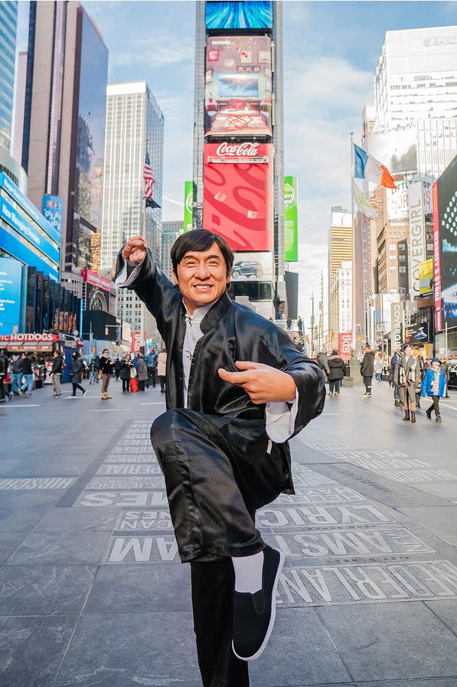 Jackie Chan in Times Square | Madame Tussauds New York