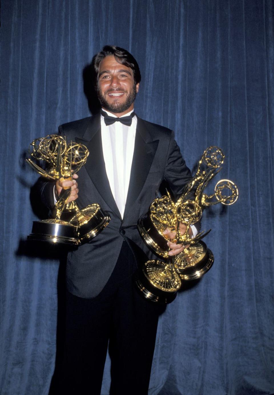 <p><em>Who's the Boss?</em> star Tony Danza holds a slew of Emmy statues. The hit comedy series ran from 1984-1992.</p>