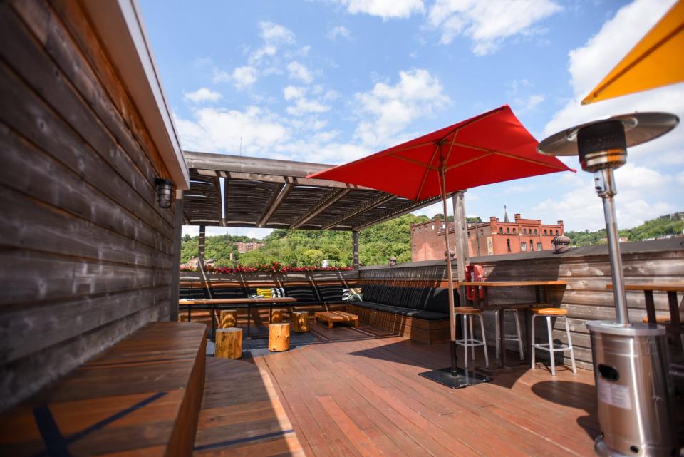 Rhinegeist Brewery's rooftop bar offers beer and 360 views of Over-the-Rhine.