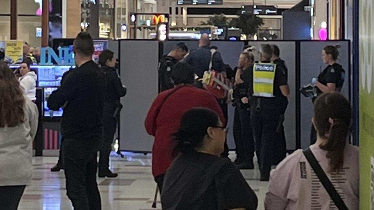 A man has been arrested after allegedly stealing a knife and brandishing it around a busy shopping centre. Picture: NCA NewsWire