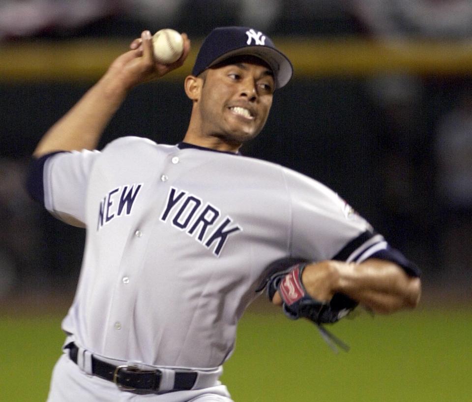 Hall of Fame closer Mariano Rivera of the New York Yankees had a cutter that moved similarly to Corbin Burnes' and with equal velocity.