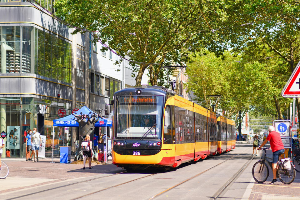 Tram moving through town centre. Source: Getty Images