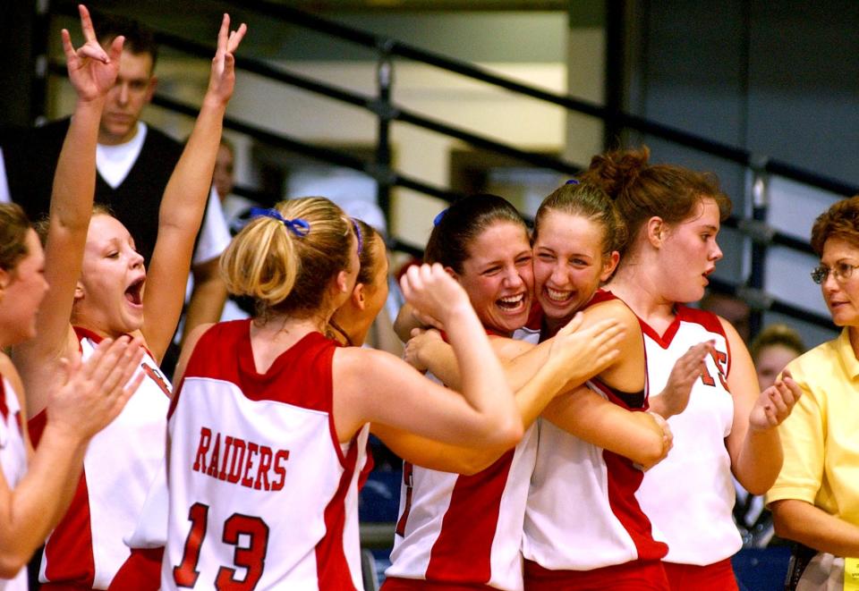 Wapahani defeated Michigan City Marquette 3-0 to win their 1A state championship game at Hinkle Fieldhouse in November of 2002. 