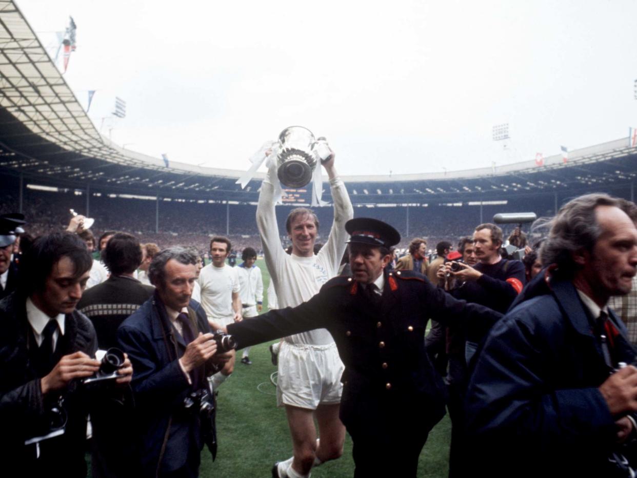 Charlton's last honour as a player came in 1972 when Leeds beat Arsenal in the FA Cup final: PA