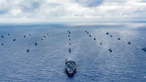 美國國曾建議，邀請台灣參與環太平洋軍演，圖為2018年環太平洋軍演。（圖取自facebook.com/RimofthePacific）
