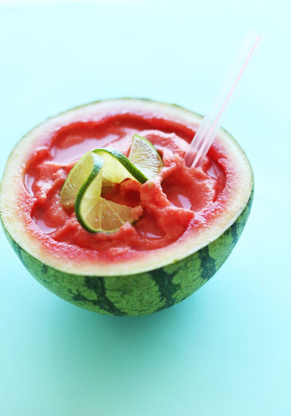 Coconut Lime Watermelon Slushie