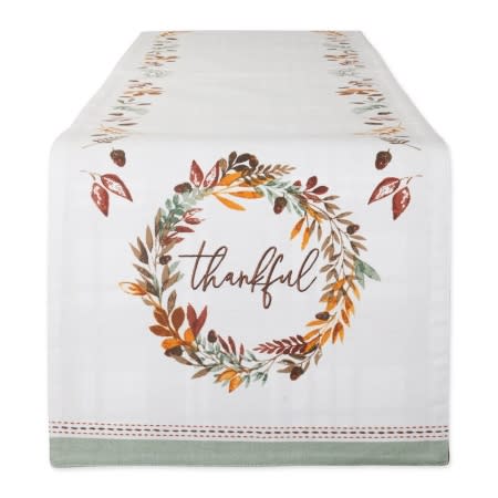 Cotton Thanksgiving Table Runner. (Image via Wayfair)