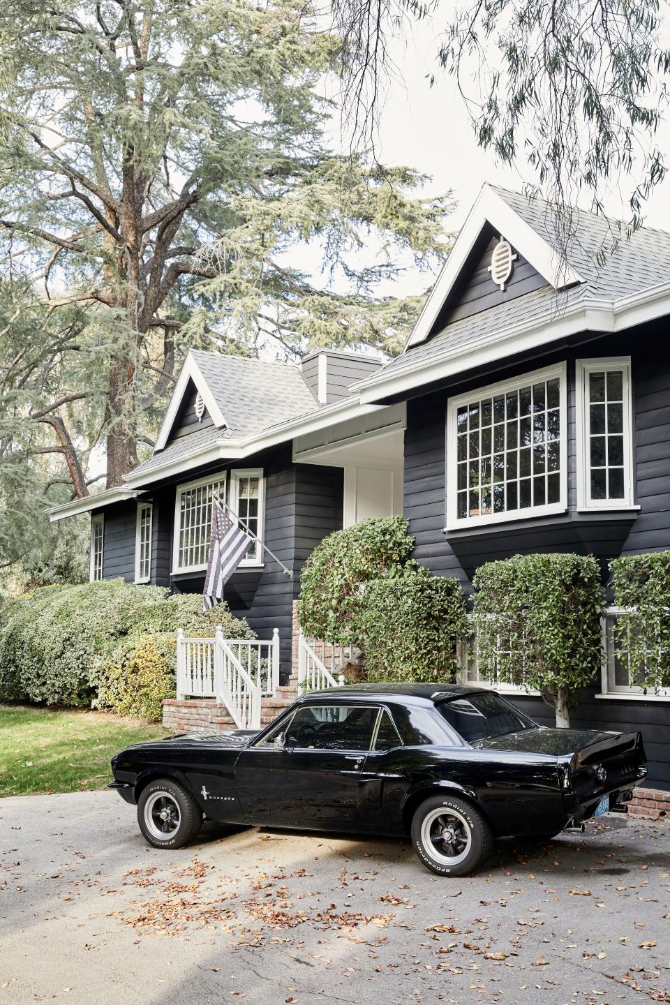 Valderrama’s 1967 Ford Mustang sits outside his Tarzana home, which he purchased from fellow actor Chuck Norris and renovated over the course of years.
