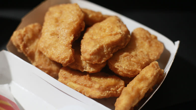 Mcdonald's chicken nuggets in box