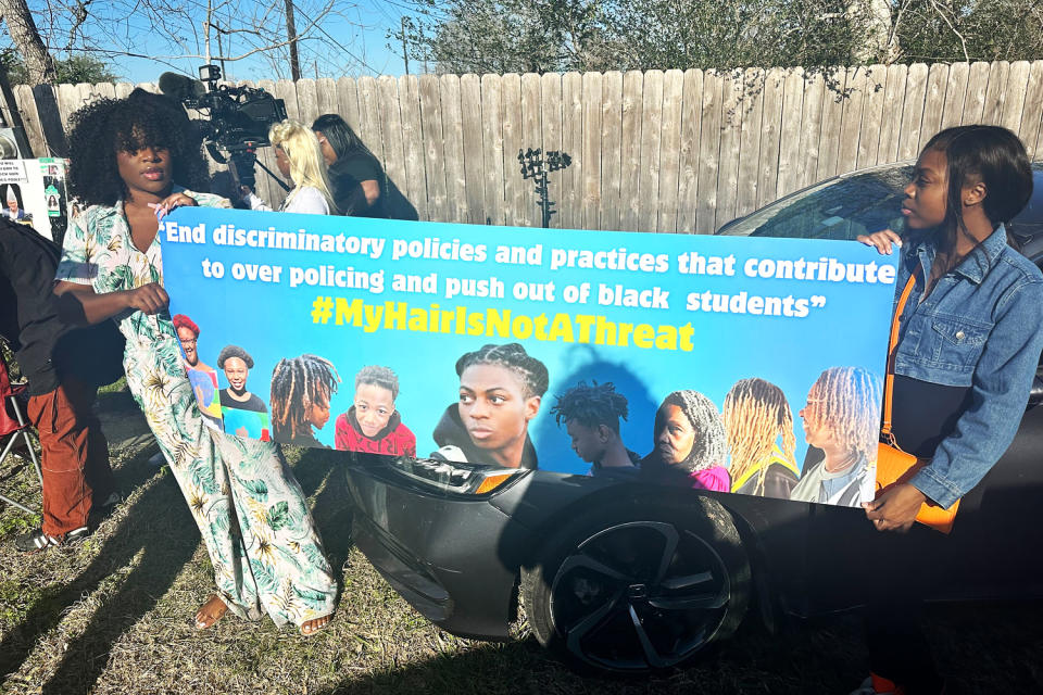 hair style school protest (Char Adams / NBC News)