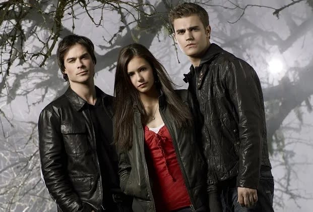 Damon/Elena/Stefan, The Vampire Diaries