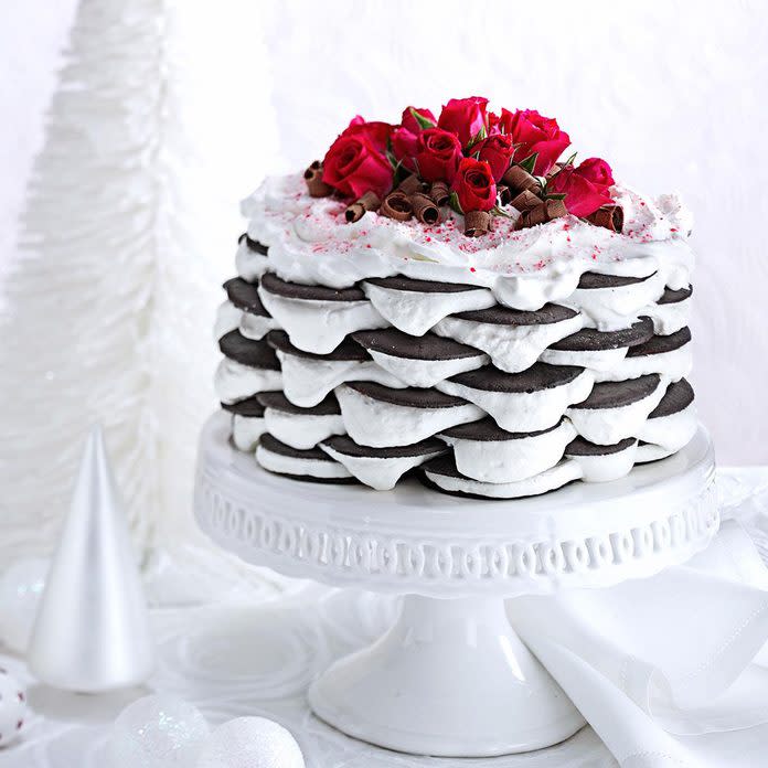 Layered Peppermint Icebox Cake