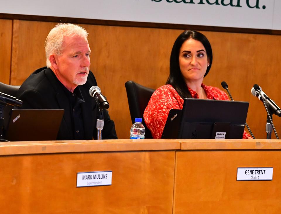 Brevard School Board members Gene Trent and Megan Wright were sworn in on Nov. 22, 2022.