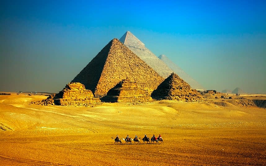 The pyramids at Giza are one of the seven ancient wonders of the world - Mark Brodkin