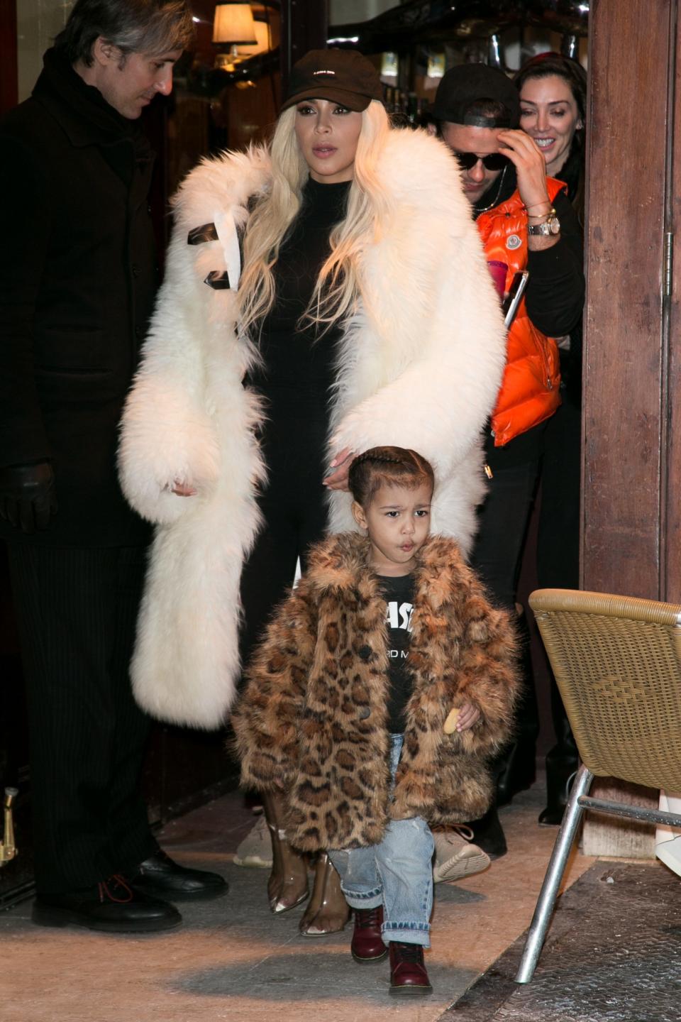 <p>Major attitude happening here while mixing skater, punk, and rockstar chic. How can a tiny child be so trendy? (Photo: Getty Images) </p>