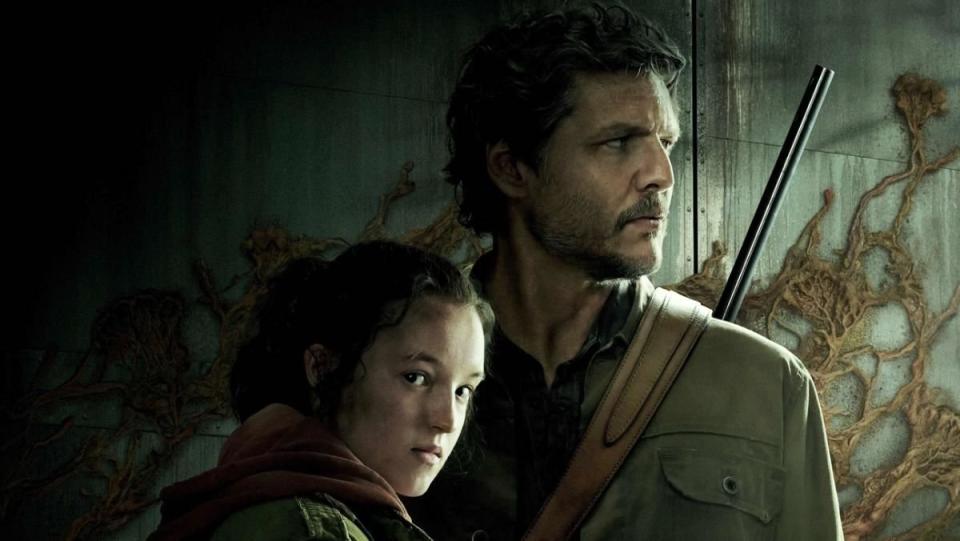 Ellie and Joel in HBO's The Last of Us series observe a wreckage, Pedro Pascal will star in the upcoming series.