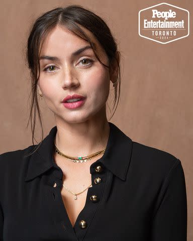 <p>Ben Trivett/Shutterstock</p> Ana De Armas (Eden) photographed in the PEOPLE, EW and Shutterstock Toronto International Film Festival 2024 Portrait Studio on September 7, 2024 in Toronto, Ontario, Canada