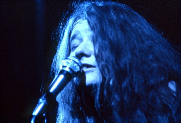 Janis Joplin en el concierto Winterland de Bill Graham en San Francisco, el 5 de octubre de 1969